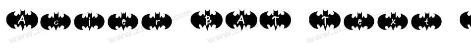 Acier BAT Text Solid字体转换